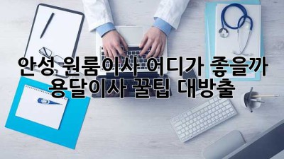 안성 원룸이사, 어디가 좋을까? 🚚💨 용달이사 꿀팁 대방출!